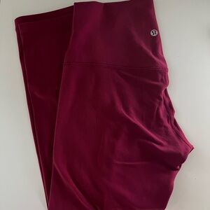 lululemon athletica Burgundy Leggings